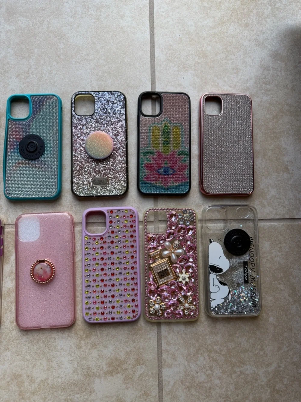 Assorted Decorative Phone Case Bundle — Pink, Purple, & Multicolor for IPhone 11